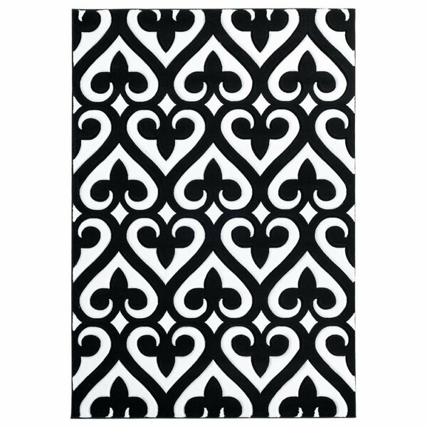 United Weavers Of America 2 ft. 7 in. x 4 ft. 2 in. Bristol Heartland Black Rectangle Rug 2050 11470 35C